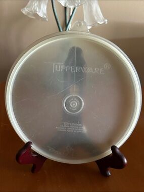 Vintage Tupperware Translucent Round Storage Lid
